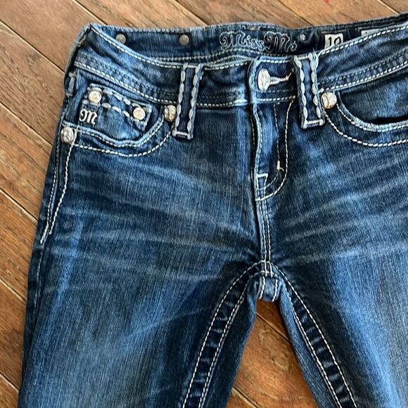 Miss Me Girls Jeans 10 Denim Capris - Picture 6 of 10